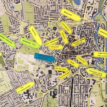 Bild der Karte für wichtige soziale Anlaufstellen in Lüneburg