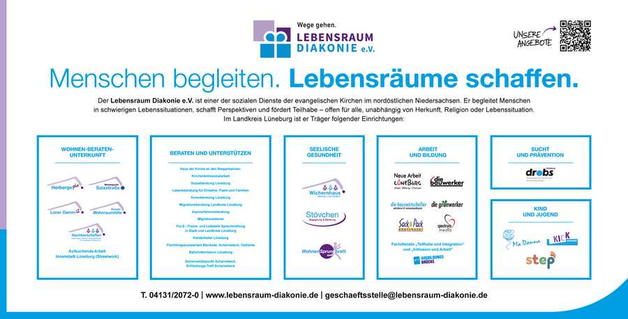 Diakonie Lebensraum bietet Unterstützung und Beratung für Menschen in schwierigen Lebenssituationen | © Lebensraum Diakonie e.V.