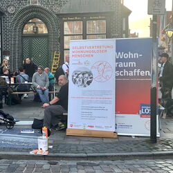 Aktionstag: Menschen draußen Am Sande in Lüneburg