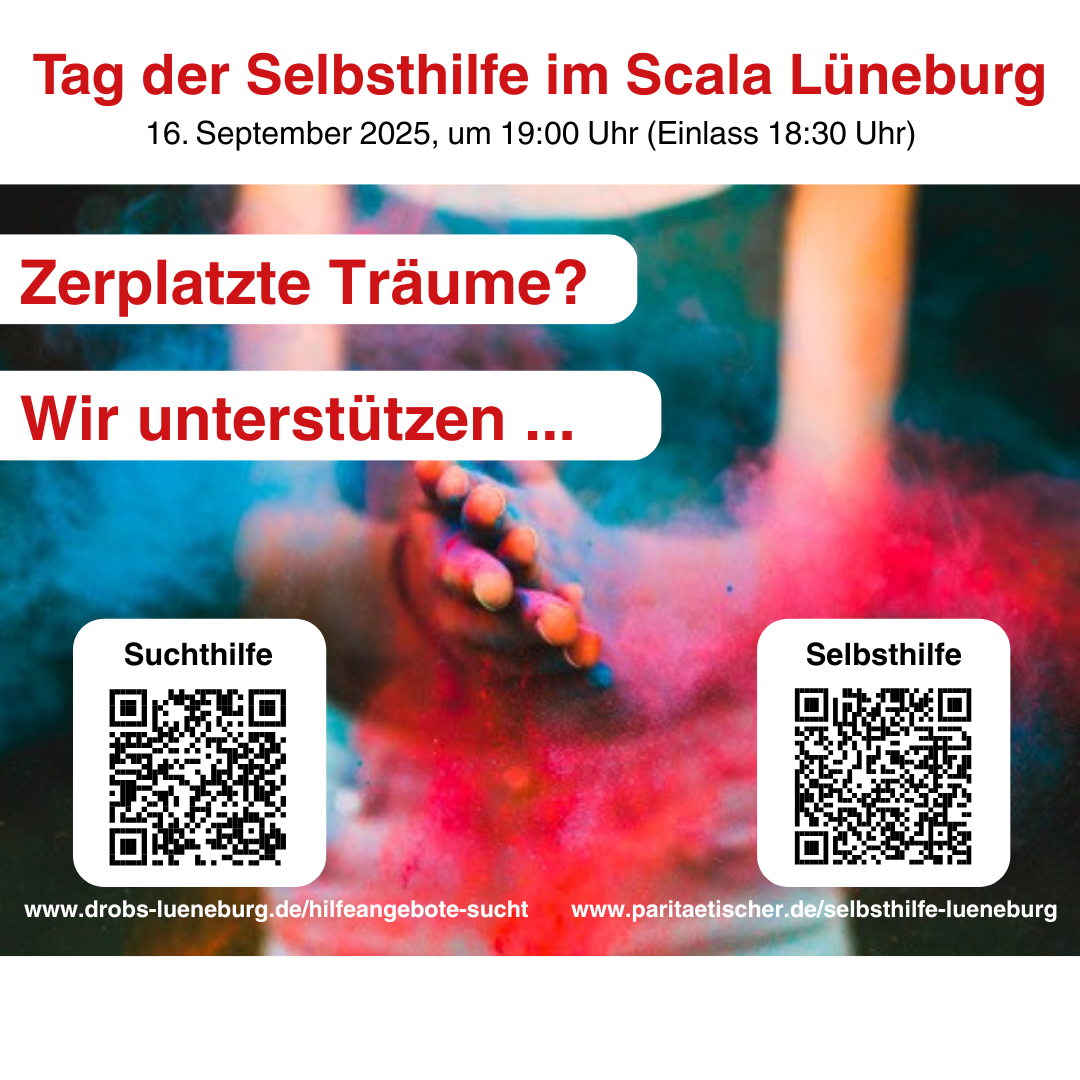 Postkarte des Arbeitskreises Sucht Lüneburg