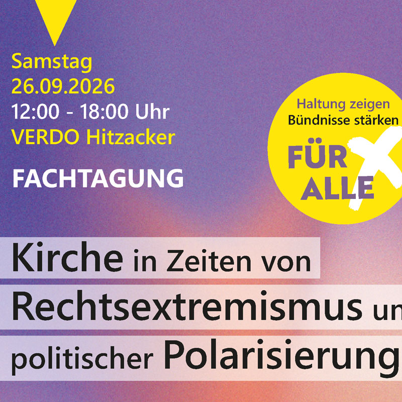 Fachtagung zur Stärkung von Bündnissen gegen Rechtsextremismus und politische Polarisierung am 26.09.2026 in Hitzacker.