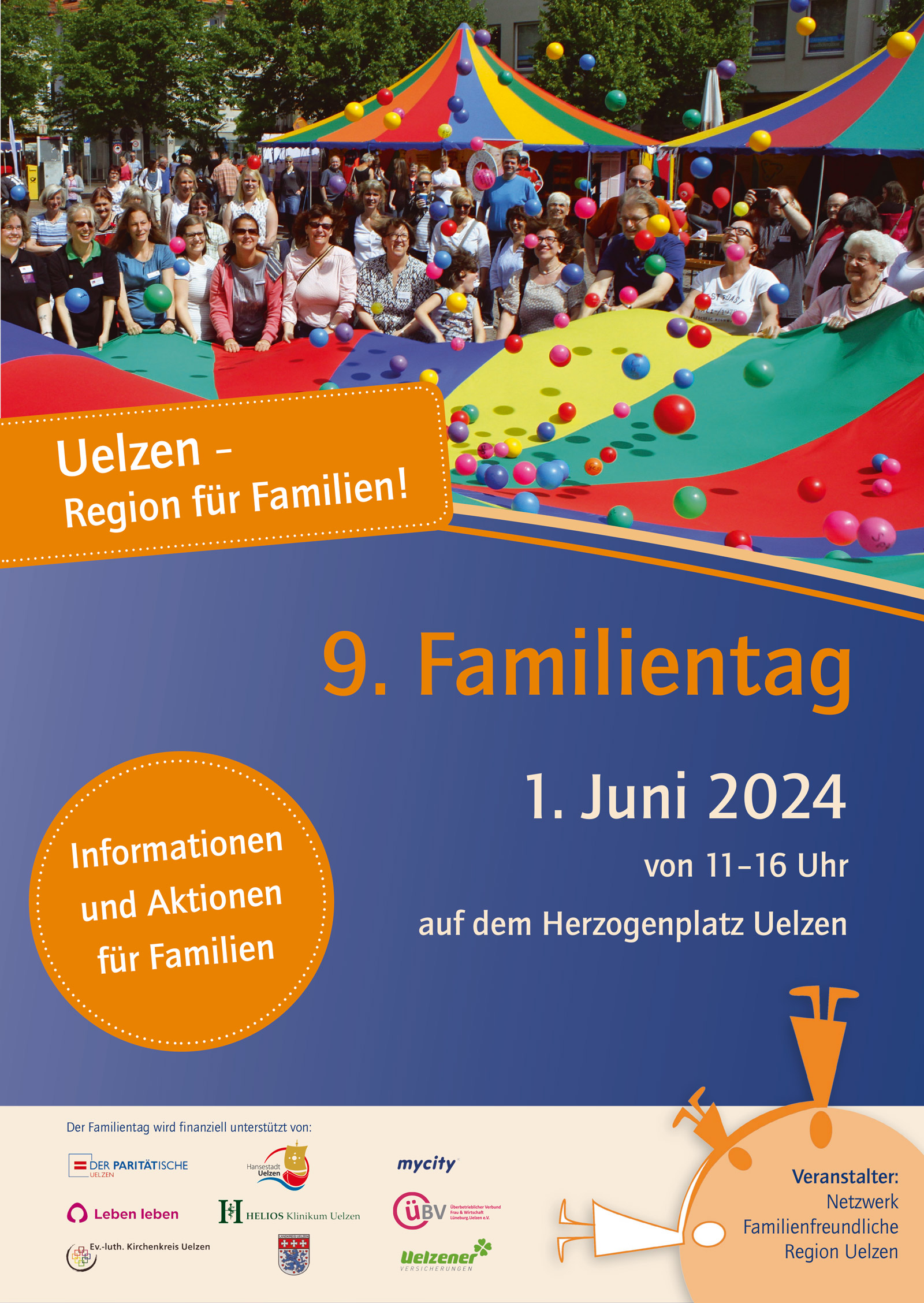 Plakat Familienfest in Uelzen am 1. Juni 2024