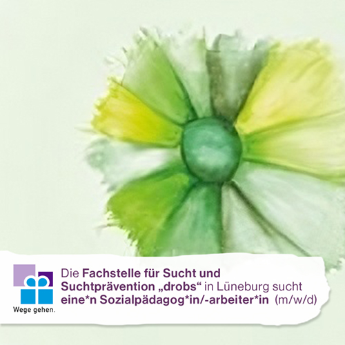 Aquarellzeichnung einer Blüte