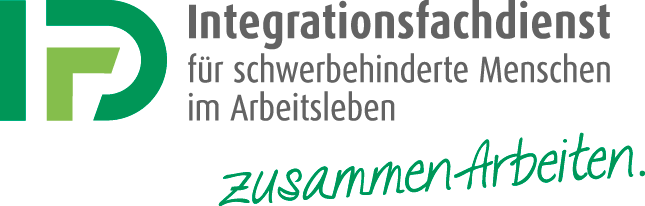 Logo des Integrationsfachdienstes, der sich für die Integration schwerbehinderter Menschen im Arbeitsleben einsetzt.